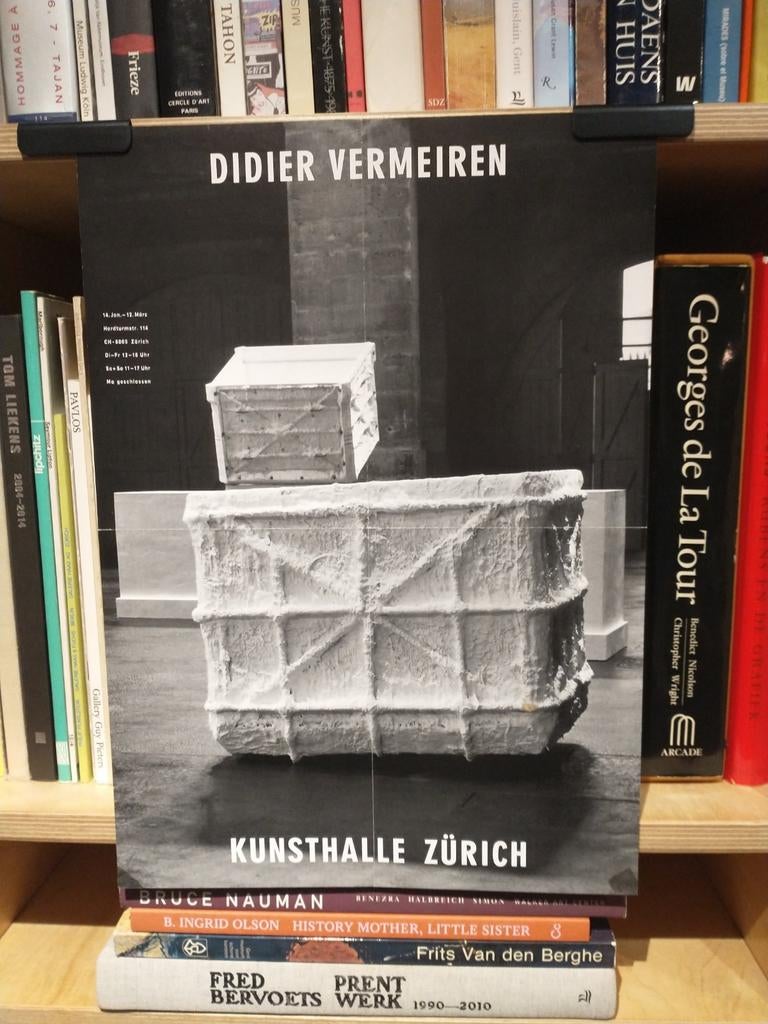Didier Vermeiren 1993 affiche Kunsthalle Zurich, Enlèvement ou Envoi, Utilisé