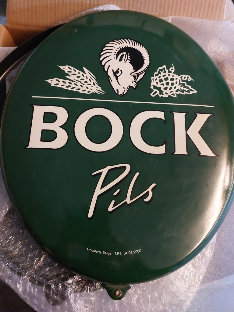 Palm bock pils emaille, Verzamelen, Ophalen of Verzenden, Zo goed als nieuw, Palm