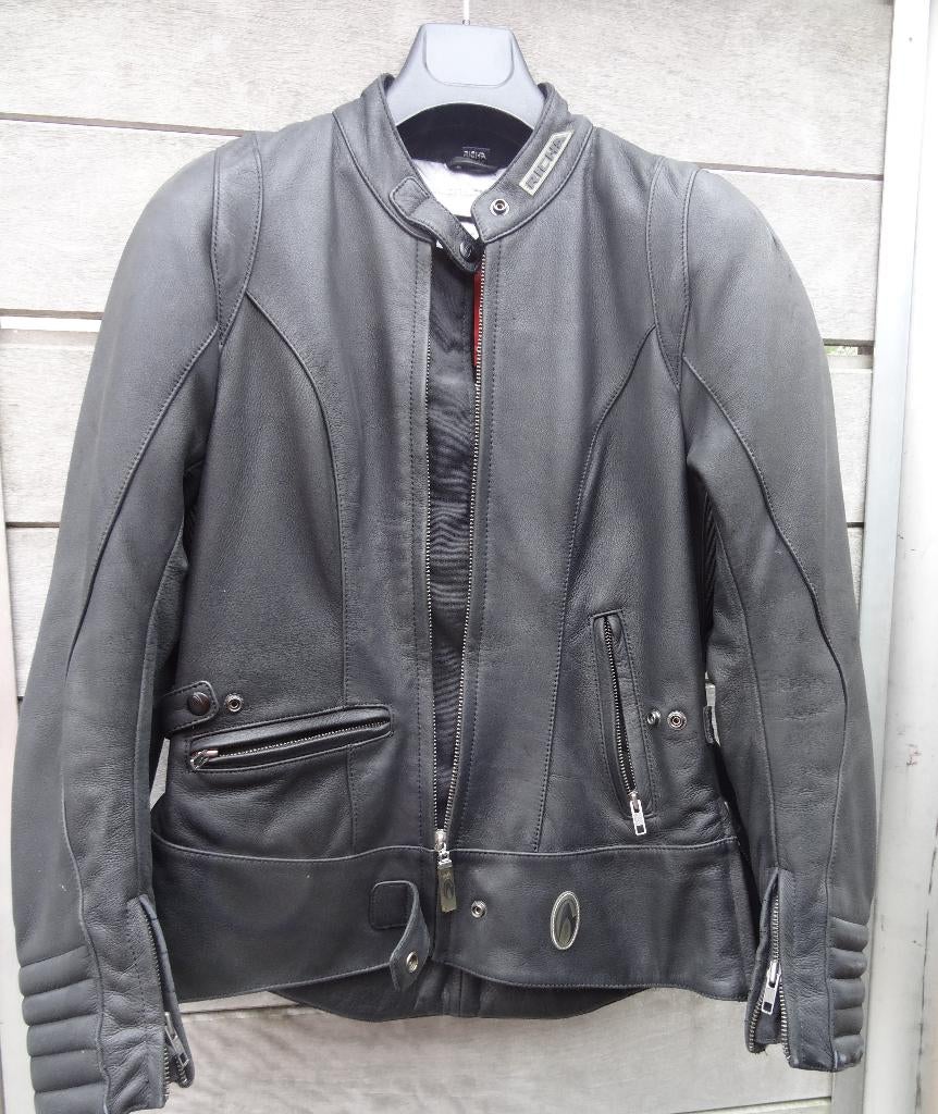 lederen motorjas Dames maat 40 RICHA, Seconde main, Enlèvement ou Envoi, Femmes, Manteau | cuir