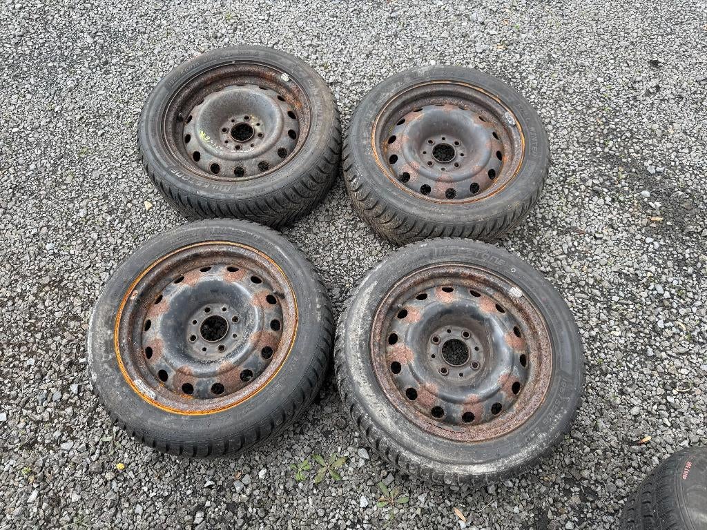 4 PSA 195/55R15 wintervelgen, Ophalen, Gebruikt, Citroën