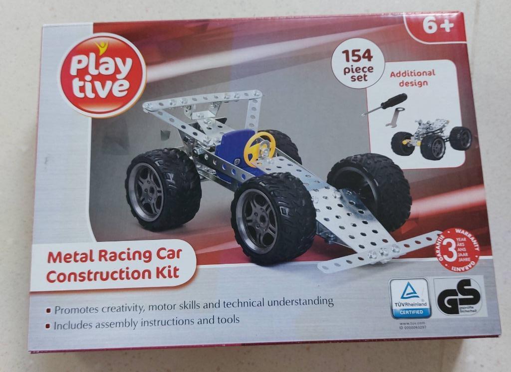 Plative metalen constructieset racewagen 154 stuks (NIEUW), Ophalen, Nieuw, Taal en Lezen