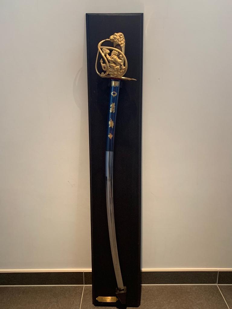 Franklin Mint Sabel "Le Sabre de Lafayette" 24K Gold, Antiek en Kunst, Ophalen of Verzenden, Goud