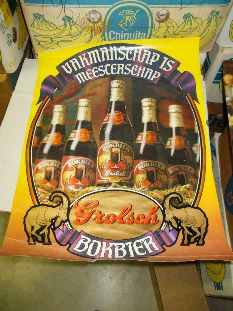 Beersign.Reclame.Grolsch Bokbier, Ophalen of Verzenden, Gebruikt, Reclamebord