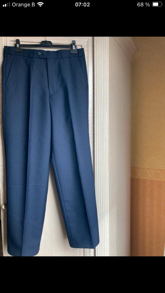 Klassieke marineblauwe winterbroek, Ophalen, Blauw, Nieuw, UDC fashion corporation