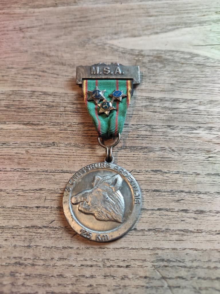 Europese Mars van herdenking 3 de bataljon Ardeense jagers, Ophalen, Landmacht, Lintje, Medaille of Wings