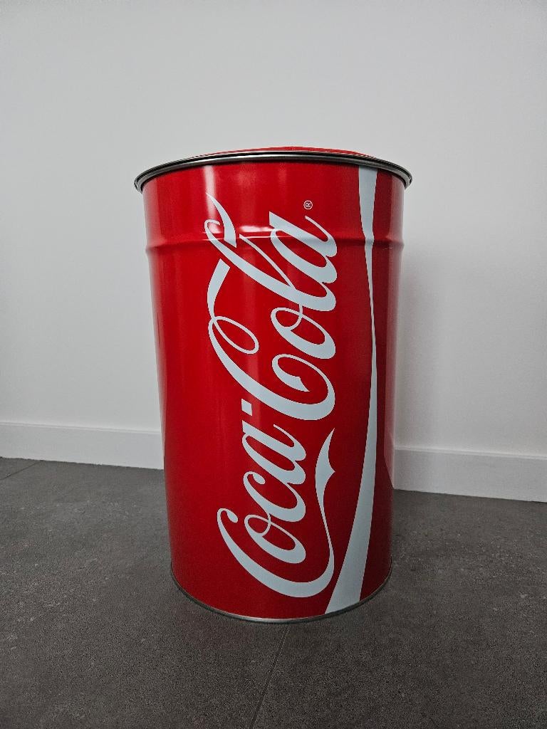 Coca Cola metalen ton + ijsemmer, Enlèvement, Comme neuf, Ustensile