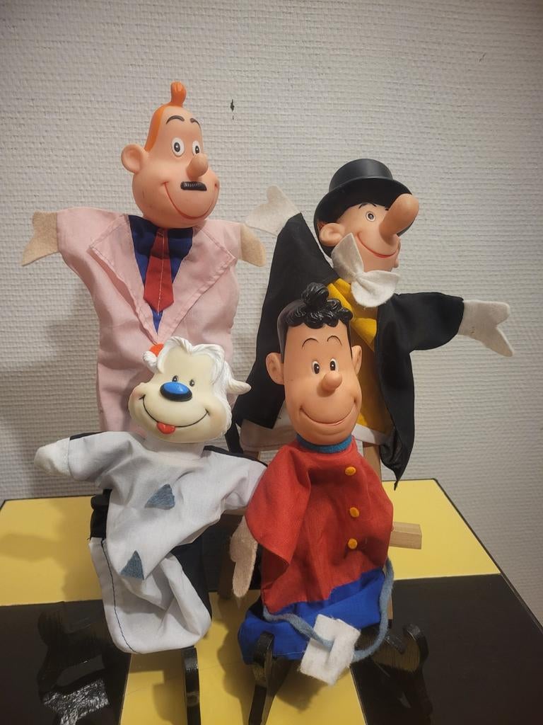 4 handpoppen van Samson en Gert, Verzamelen, Ophalen of Verzenden