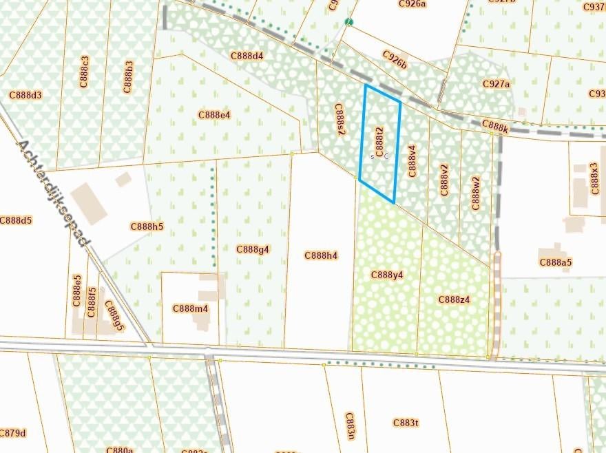 Bosgrond : perceel C888 T2 te Balen Wolfsdonken, Immo, Terrains & Terrains à bâtir, 1500 m² ou plus