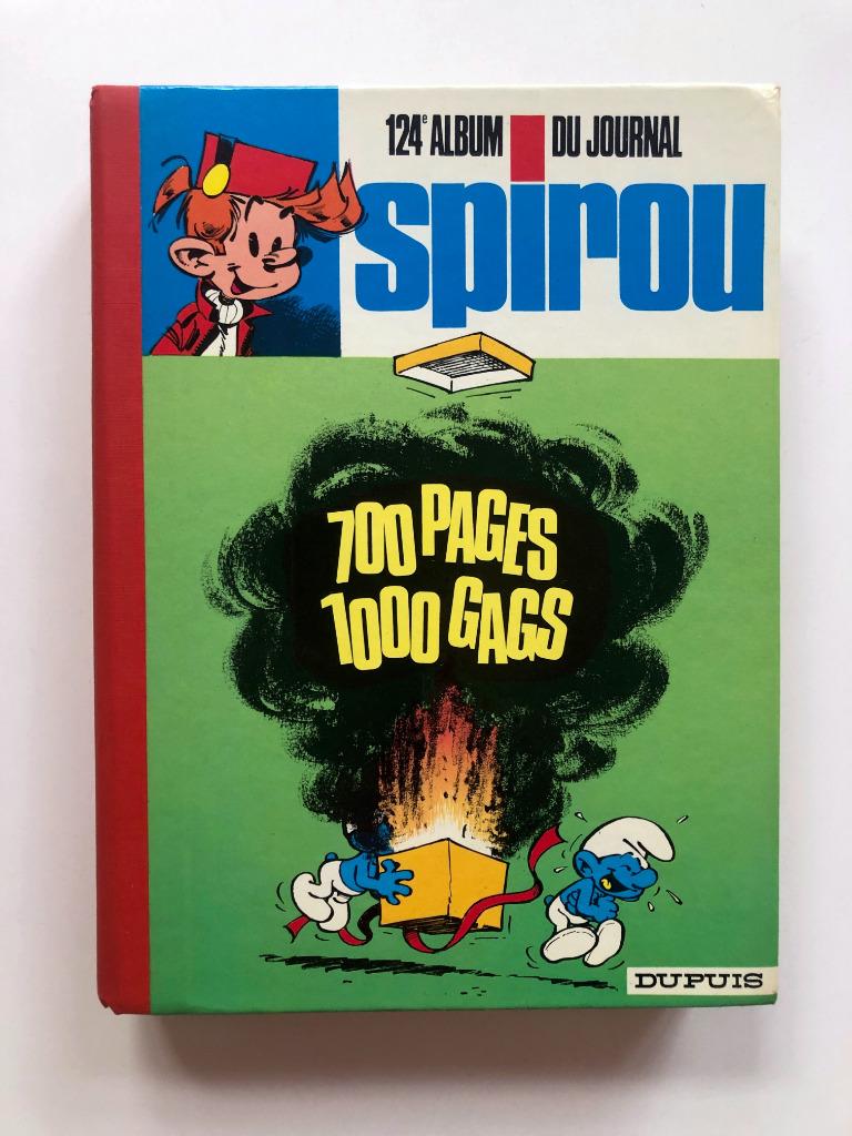 Album Spirou 124 - Reliure 1972 avec ses suppléments, Eén stripboek, Peyo Lambil Franquin, Ophalen, Gelezen