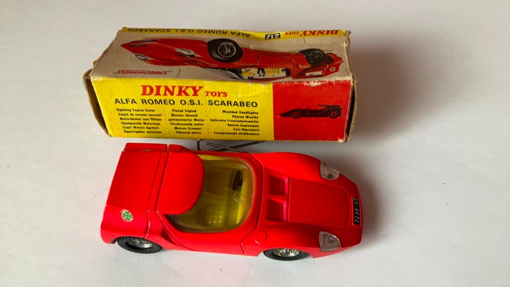 ALPHA ROMEO OSI SCARABEO dinky 217 kleur oranje, Ophalen of Verzenden, Zo goed als nieuw