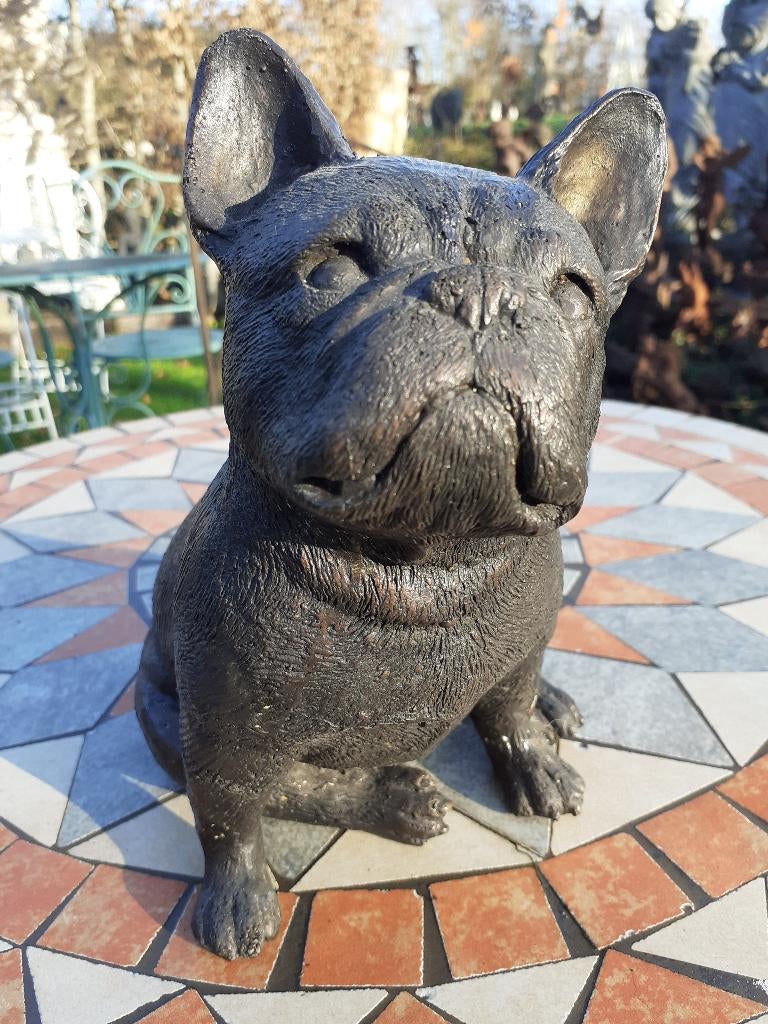 BOULEDOGUE FRANCAIS  EN BRONZE, Antiquités & Art, Enlèvement ou Envoi, Bronze