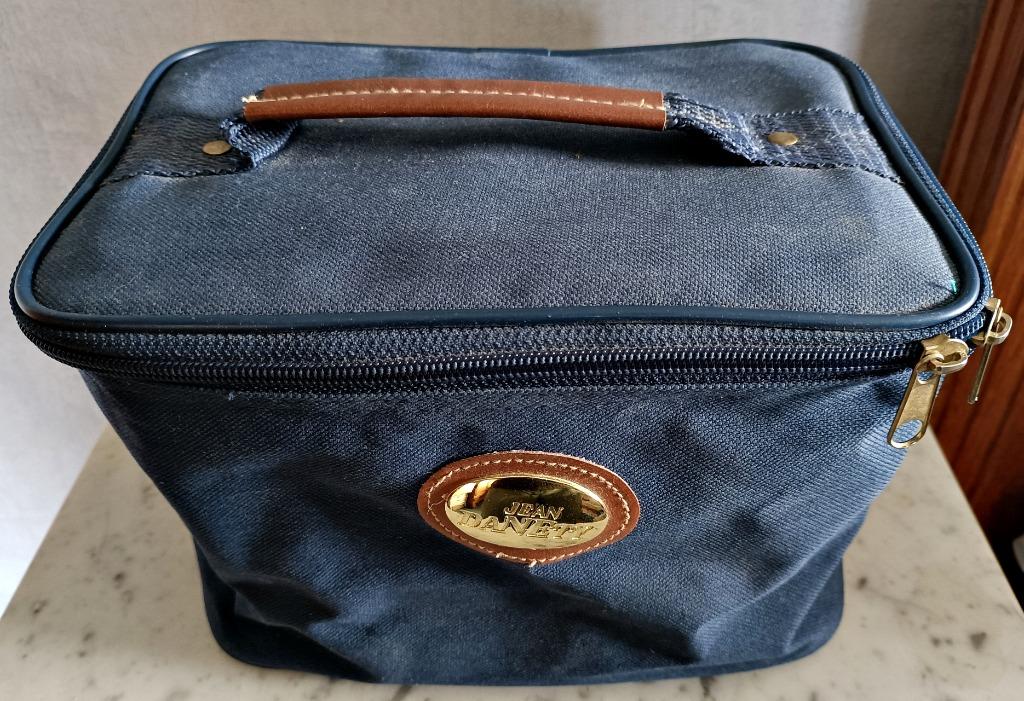Trousse de toilette large bleue JEAN DANETI anse simili cuir, Enlèvement ou Envoi, Utilisé, Bleu, Homme ou Femme
