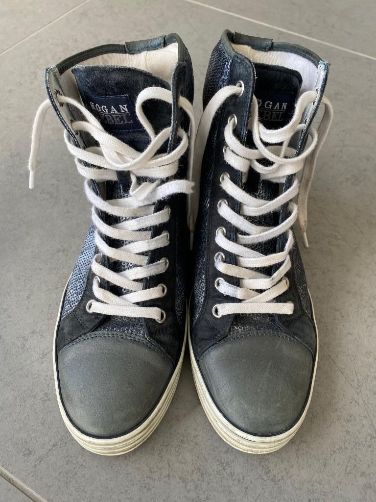 Chaussures hautes Hogan Rebel 36,5 (37 standard) bleues, Sneakers et Baskets, Hogan, Enlèvement, Porté