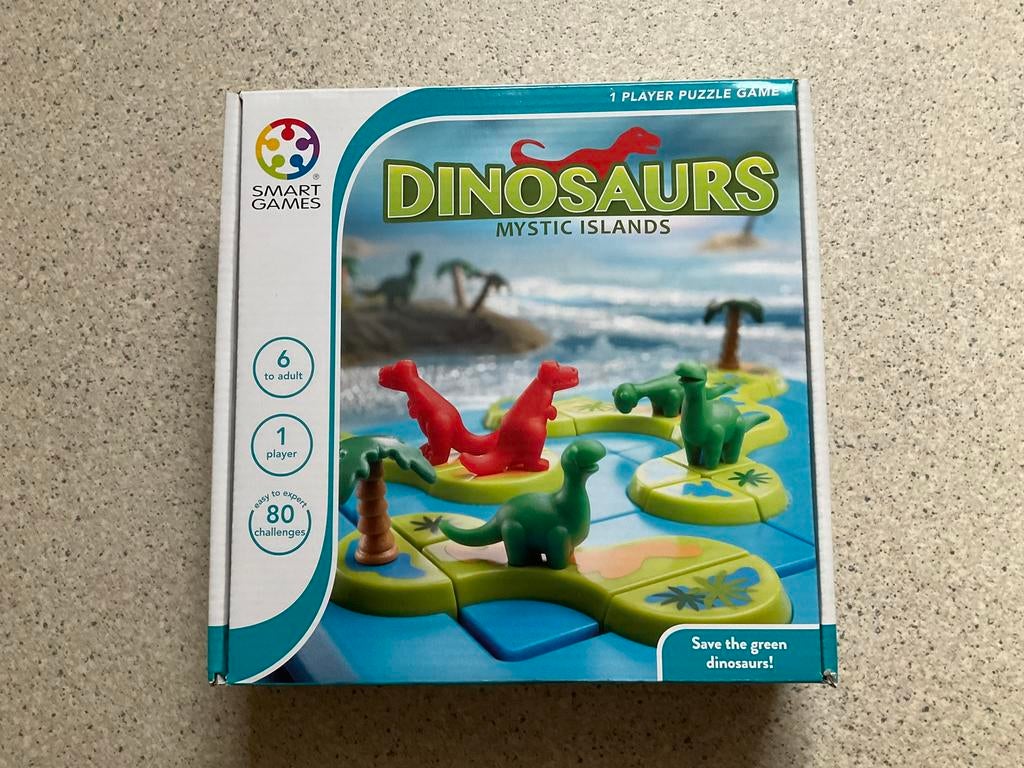 Smart Games - Dinosaurs Mystic Islands, Hobby en Vrije tijd, Gezelschapsspellen | Overige, Een of twee spelers, Ophalen, Nieuw