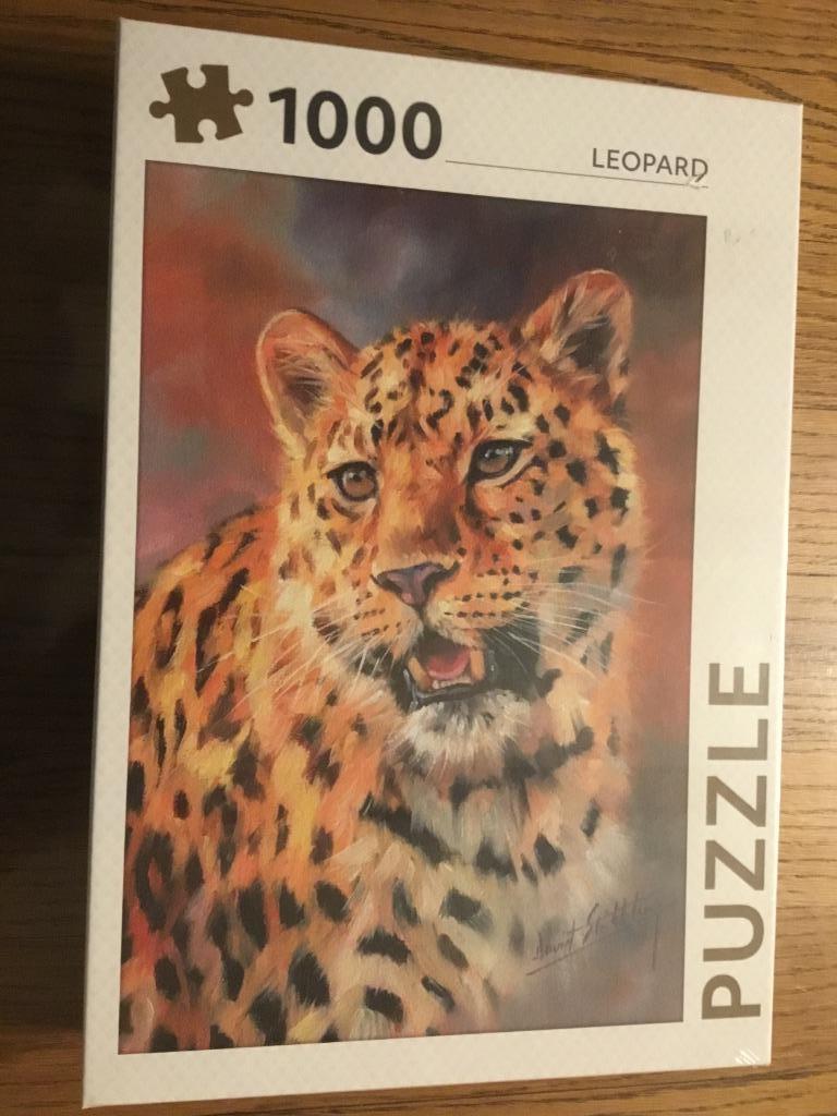 Puzzel Rebo 1000 stukjes Luipaard (NIEUW), Ophalen of Verzenden, 500 t/m 1500 stukjes, Nieuw, Legpuzzel