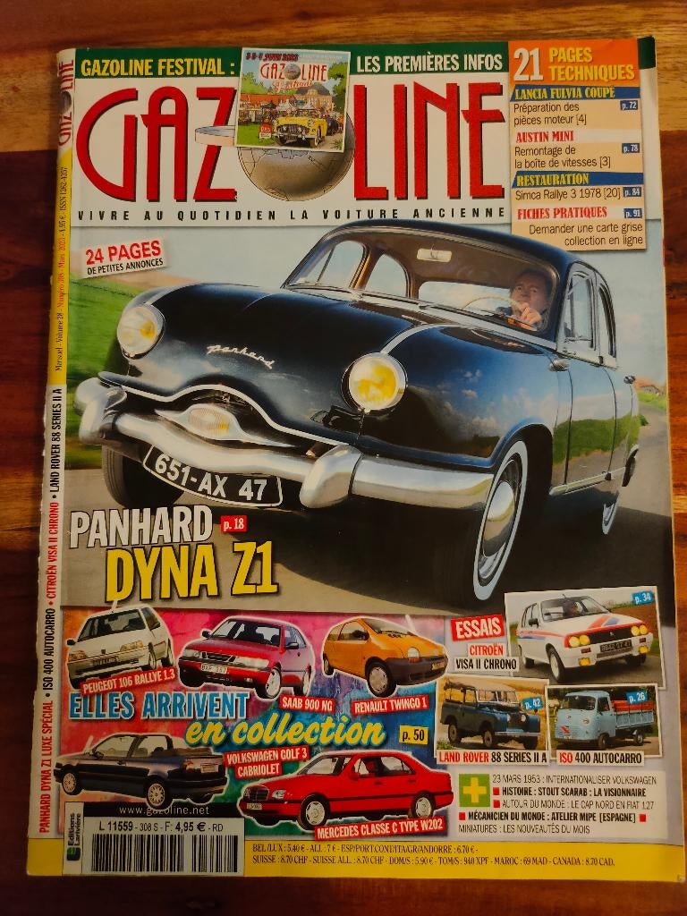 Gazoline n308 - Mars 2023, Enlèvement, Comme neuf, Sports et Loisirs