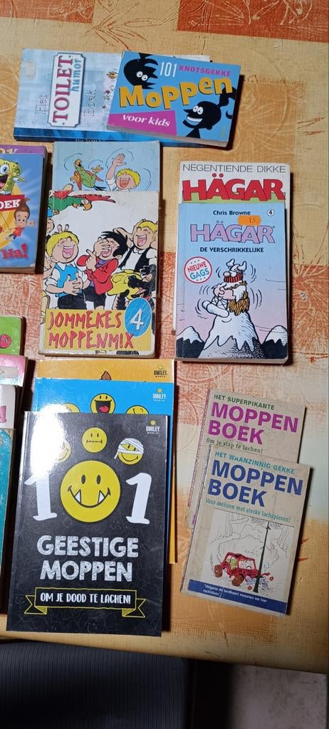 Lot moppen boeken, Boeken, Ophalen, Zo goed als nieuw, Moppen