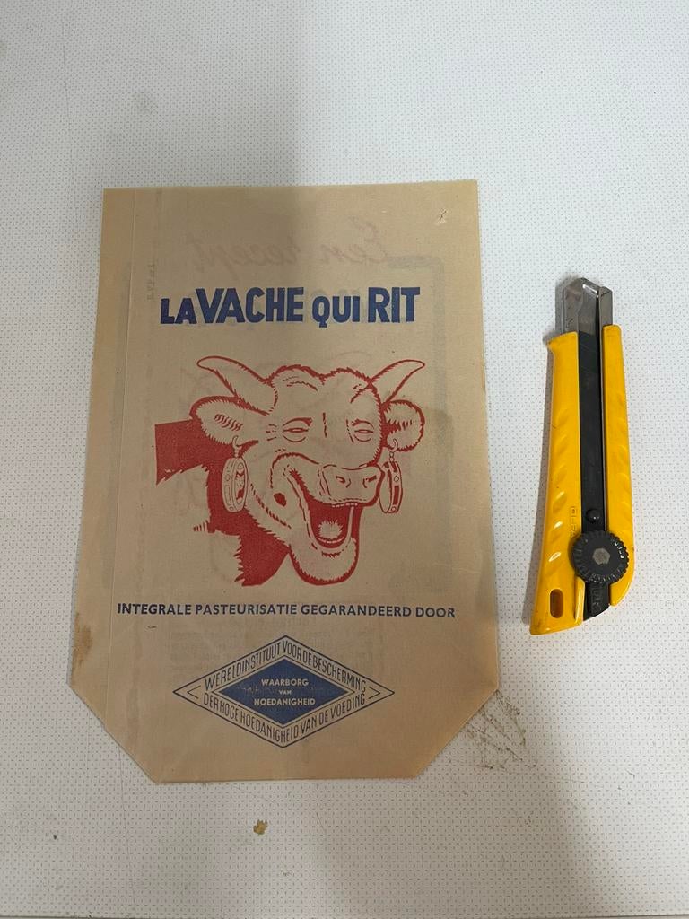 La vache qui rit papier zak, Ophalen of Verzenden, Zo goed als nieuw