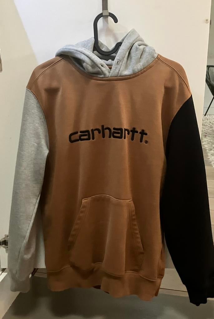 Chandail à capuchon Carhartt Wip Tricol Hamilton Brown, Enlèvement ou Envoi, Comme neuf, Taille 46 (S) ou plus petite, Brun