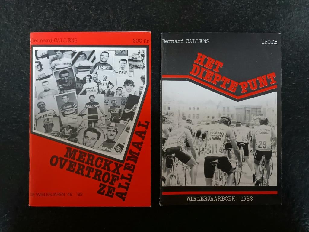 Wielerboeken (2 stuks), Verzenden, Zo goed als nieuw, Bernard Callens, Lopen en Fietsen