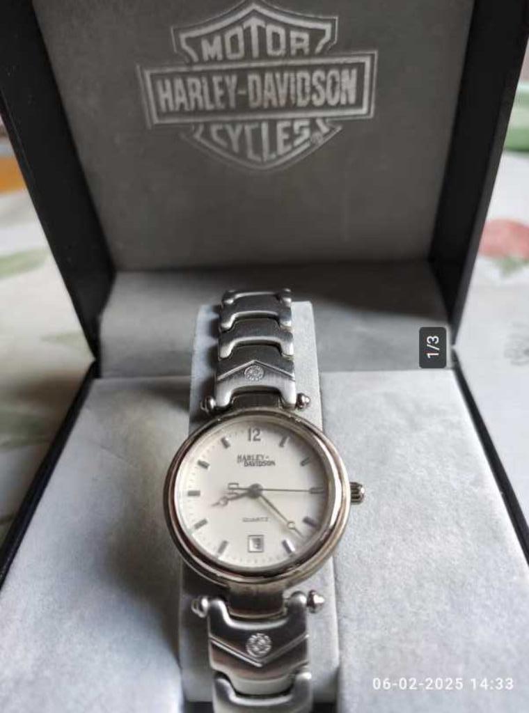 Dameshorloge Harley Davidson, Handtassen en Accessoires, Overige merken, Staal, Staal, Polshorloge