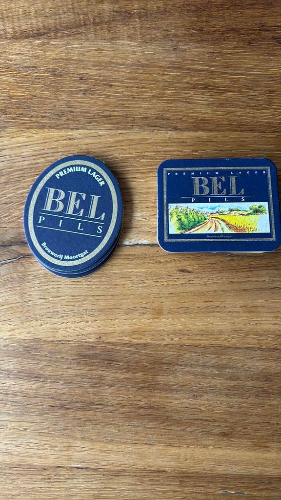 Bierviltjes Bel Pils, Verzamelen, Ophalen of Verzenden, Zo goed als nieuw