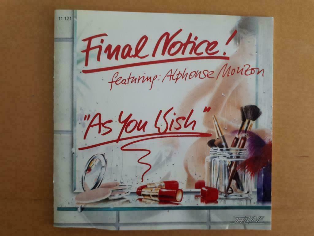 Final Notice! Ft. Alphonse Mouzon CD 1990 As You Wish, CD & DVD, CD | Jazz & Blues, Jazz, 1980 à nos jours, Enlèvement ou Envoi