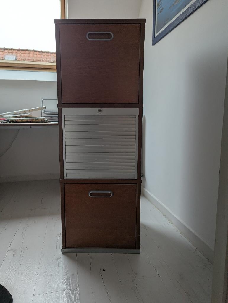 Meuble à tiroirs pour bureau, 3 ou 4 tiroirs, 25 à 50 cm, Enlèvement, Utilisé