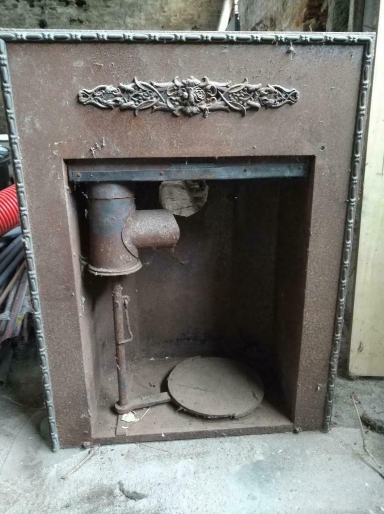 Manteau de cheminée ancienne, Maison & Meubles, Enlèvement ou Envoi, Utilisé, Cheminée sur pied, Cheminée au bois