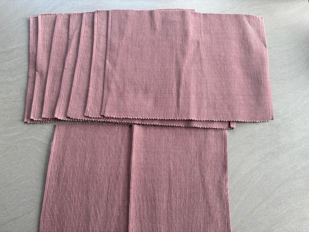 Placemat in katoen, geribbeld, paars (8 stuks), Maison & Meubles, Cuisine | Linge de cuisine, Enlèvement ou Envoi, Neuf, Violet