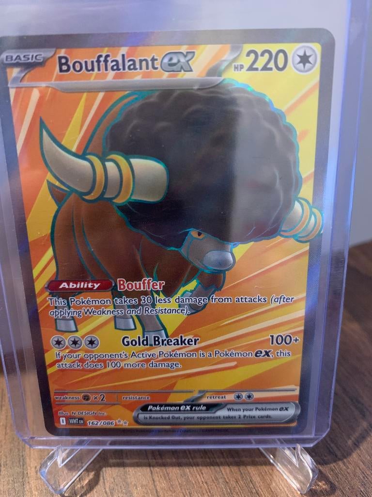 Pokemon bouffalant ex white flare, Ophalen of Verzenden, Zo goed als nieuw