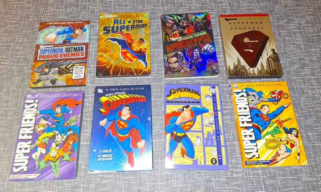 33 dvd's superman, Vanaf 6 jaar, Ophalen of Verzenden, Zo goed als nieuw, Overige typen