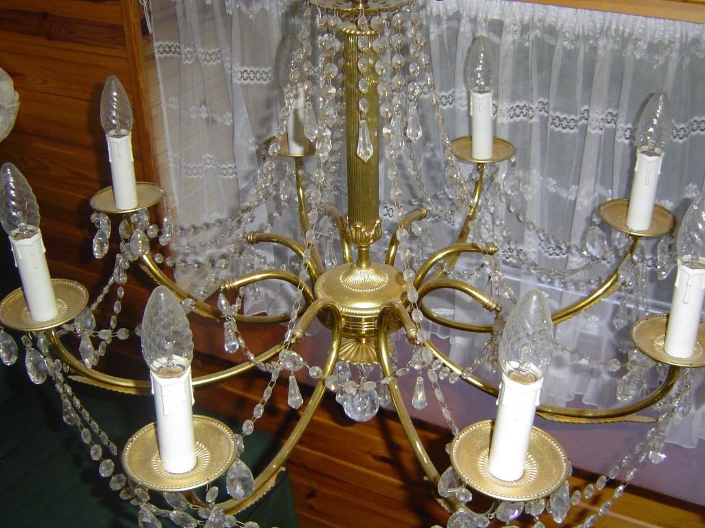 Lustre Vintage, Enlèvement, Utilisé, Vintage Doré