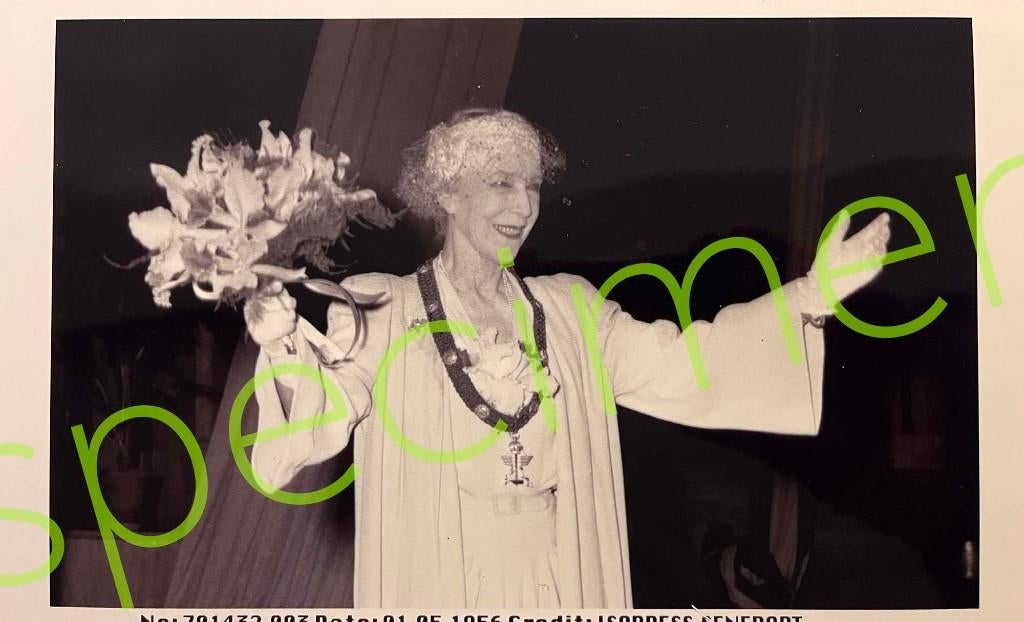 Koningin Elisabeth persfoto, Verzamelen, Verzenden, Nieuw, Kaart, Foto of Prent