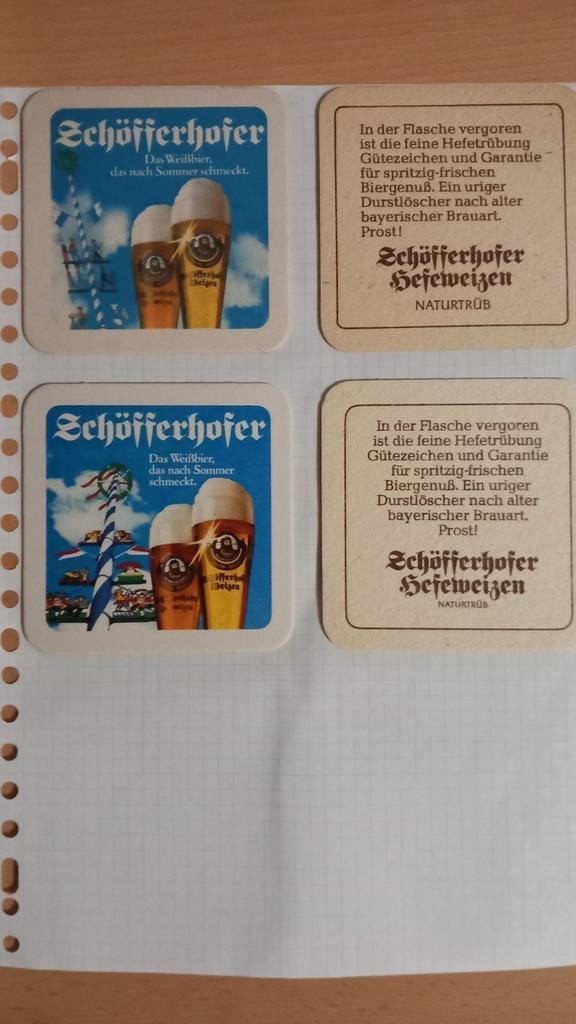 Bierviltjes Schofferhofer (793), Ophalen of Verzenden, Zo goed als nieuw