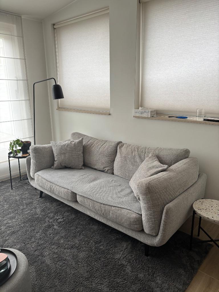 2,5 zit zetel + pouf, Maison & Meubles, Canapés | Salons, 250 à 300 cm, Banc droit, Enlèvement, Utilisé