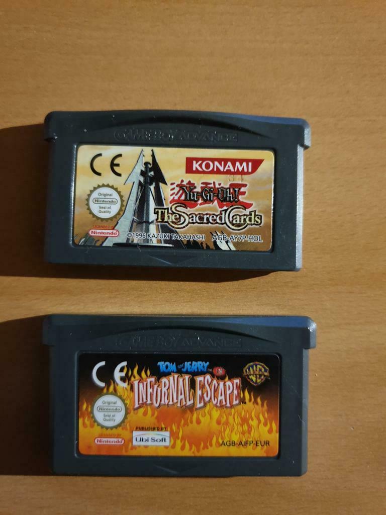 Yu-Gi-Oh & Tom And Jerry PAL Gameboy Advance, Enlèvement ou Envoi, 1 joueur, Aventure et Action, Utilisé