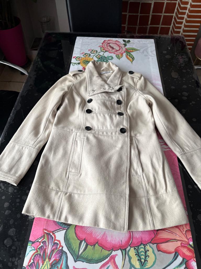 Veste manteau laine femme taille 36 S, 3 suisses, Enlèvement ou Envoi, Comme neuf, Taille 36 (S)