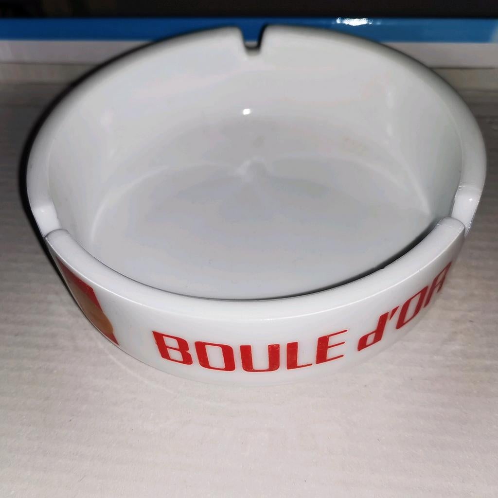 Cendrier Boule d'Or en verre pirex 13 cm, Collections, Enlèvement ou Envoi, Comme neuf, Cendrier