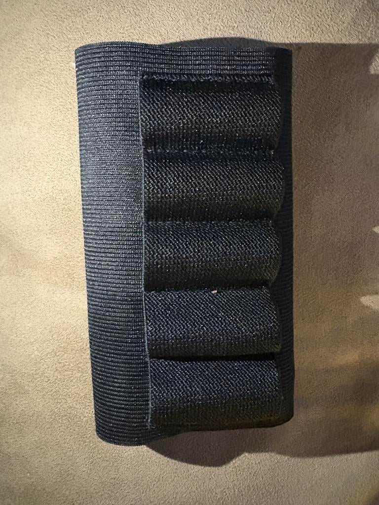 Cartouchière crosse fusil calibre 12 néoprène – 5 coups, Envoi, Comme neuf