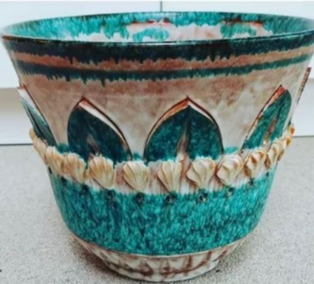 Pot de fleurs vintage fabriqué en Italie grande taille, Enlèvement