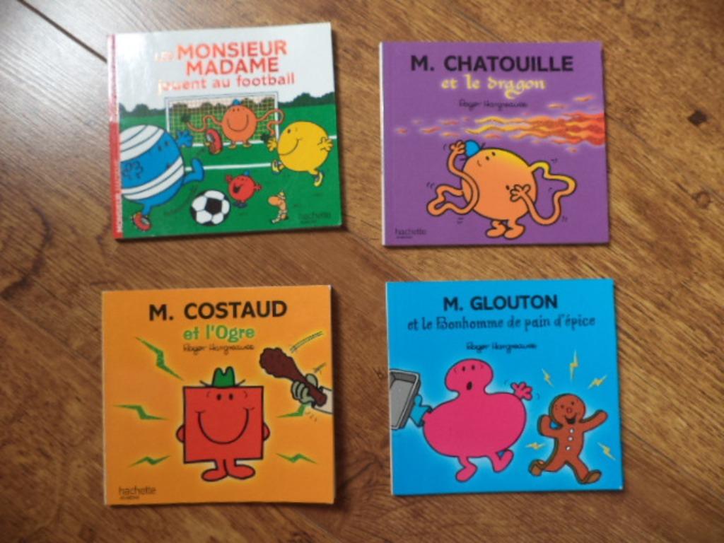 Lot de 4 Monsieur Madame comme neufs, Garçon ou Fille, Enlèvement ou Envoi, Fiction général, Comme neuf