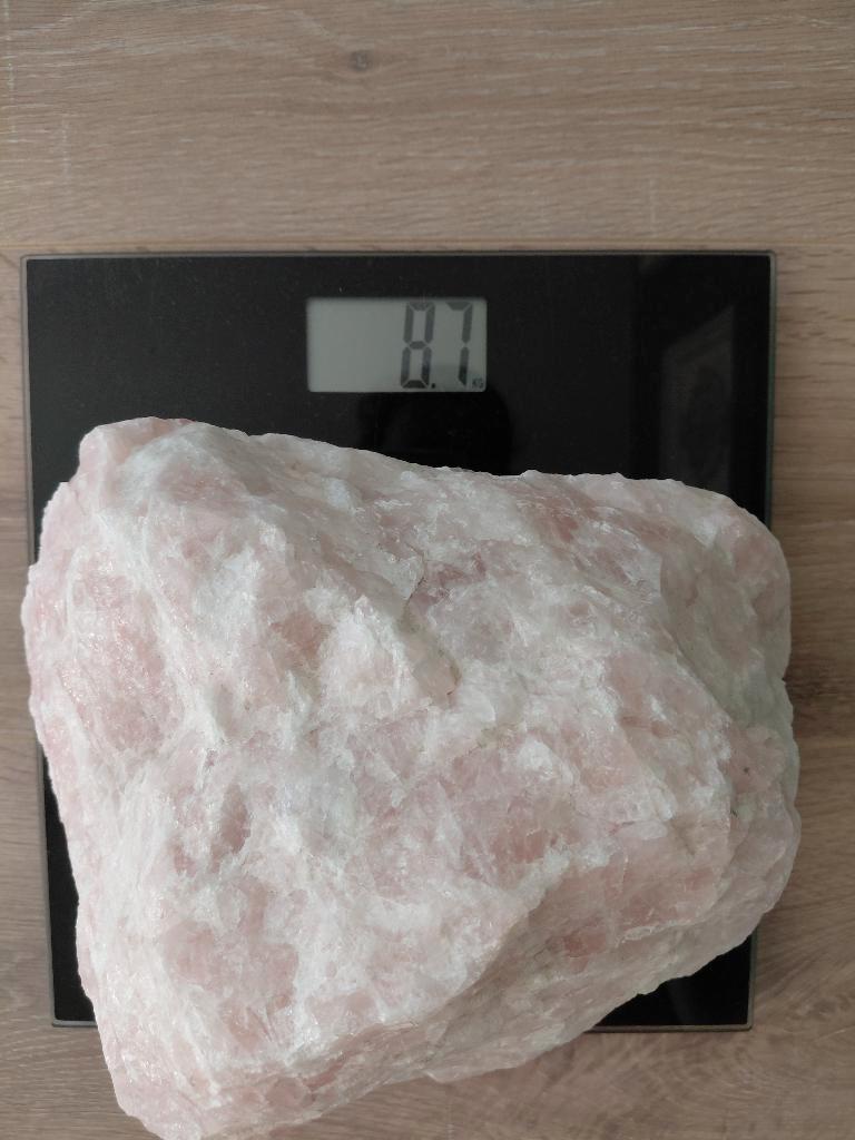 Ruwe roze kwarts 8.7 kg, Ophalen, Mineraal