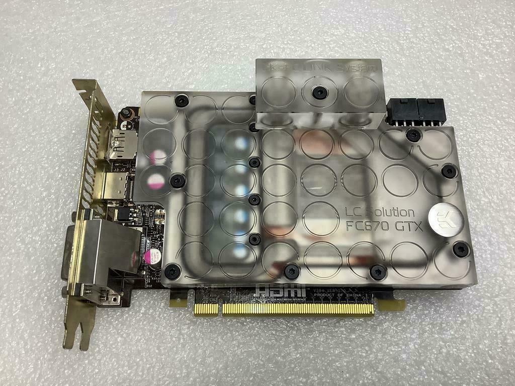 EK Waterblocks LC Solution FC670 GTX (voor GTX670), Ophalen of Verzenden, Gebruikt, Waterkoeling