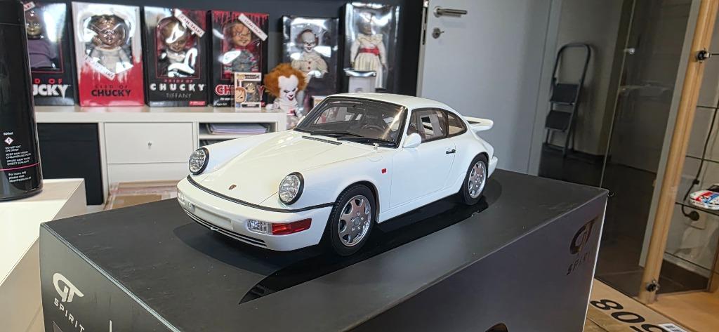 Porsche 911 (964) Carrera 4 Lichtgewicht 1/18 Gt-Spirit, Hobby en Vrije tijd, Ophalen of Verzenden, Zo goed als nieuw, Auto, Overige merken