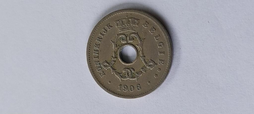 5 cent 1906 vlaams, Verzenden, Metaal, Losse munt