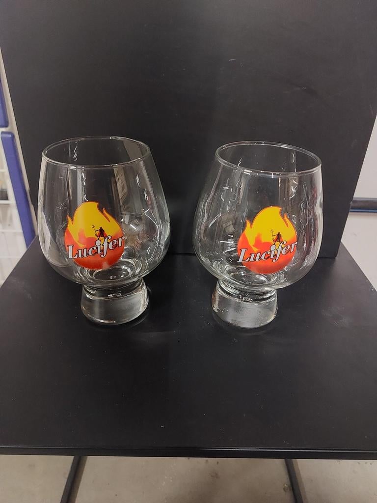 Verre à bière Lucifer 25cl, Enlèvement ou Envoi, Comme neuf, Verre à bière