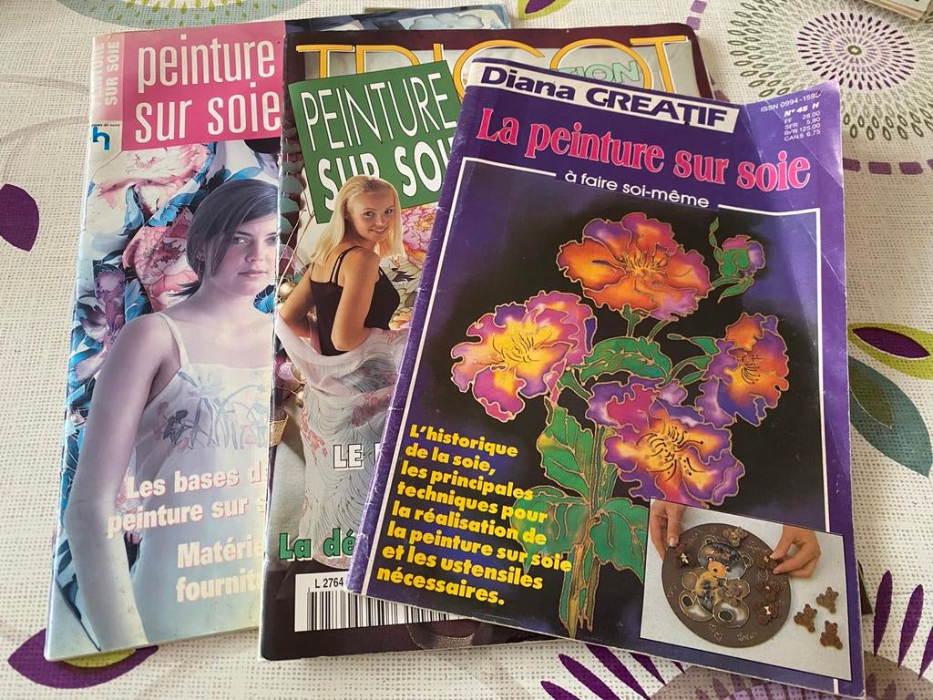 Lot de revues – Peinture sur soie, Hobby & Loisirs créatifs, Enlèvement ou Envoi
