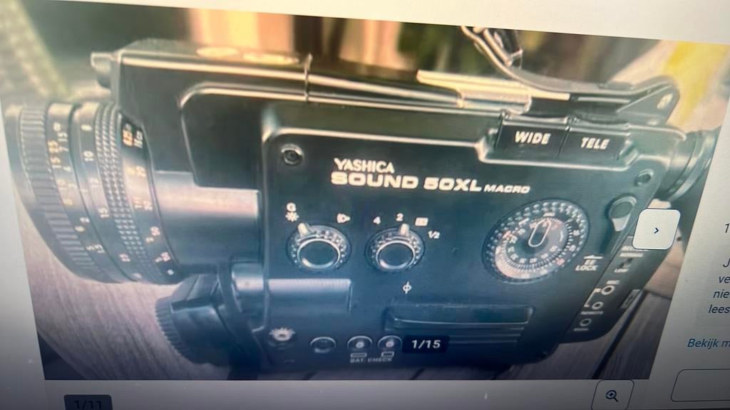 Yashica sound 50xl, Audio, Tv en Foto, Videocamera's Analoog, Camera, 8mm, Ophalen of Verzenden