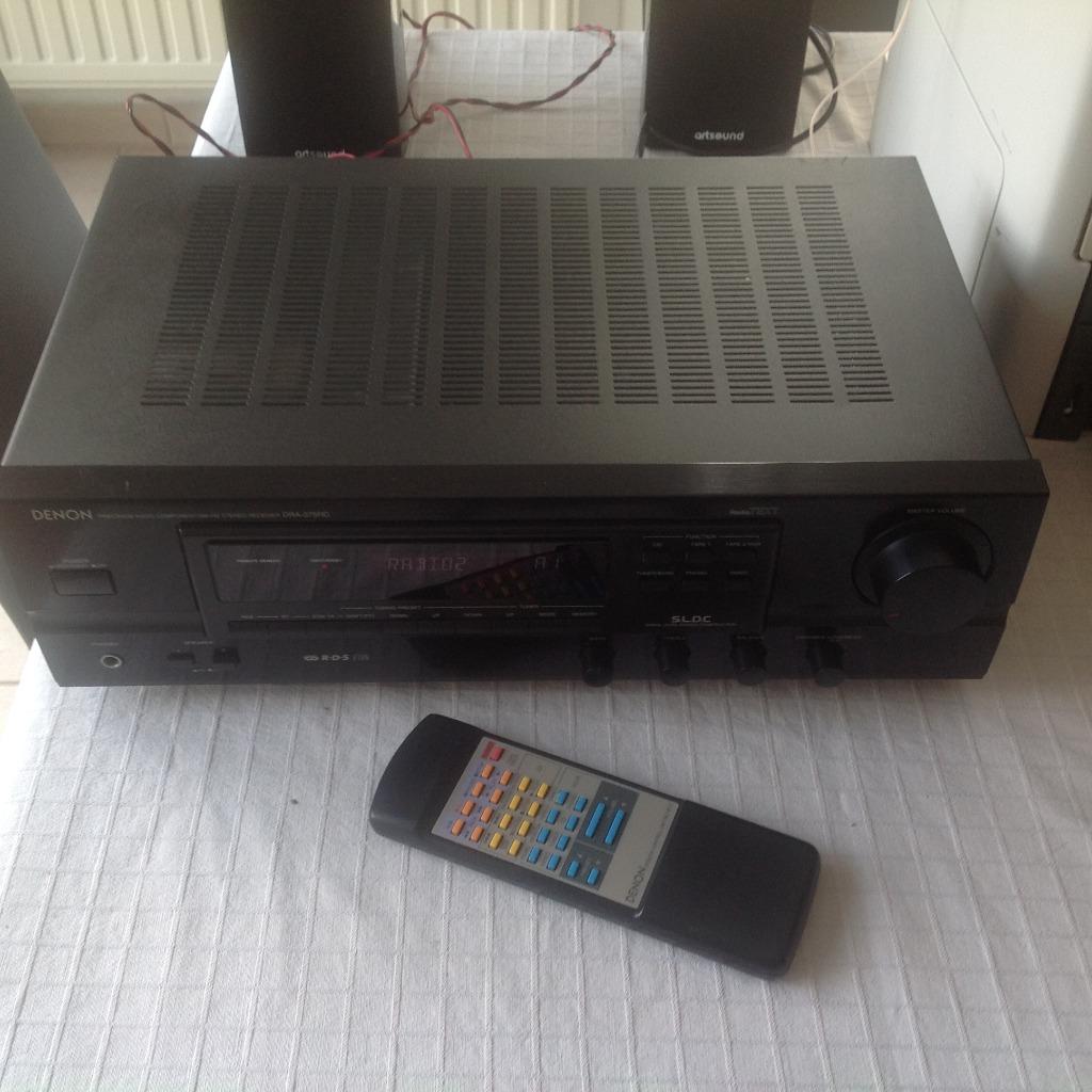 Versterker/Receiver Denon DRA-375RD + afstandsbediening, Ophalen of Verzenden, Zo goed als nieuw, Overige typen
